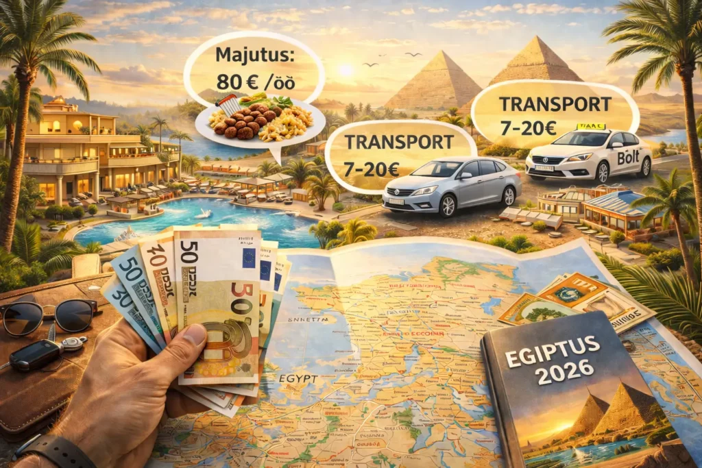 Egiptus hinnad 2026 – majutus, toit ja päevane eelarve