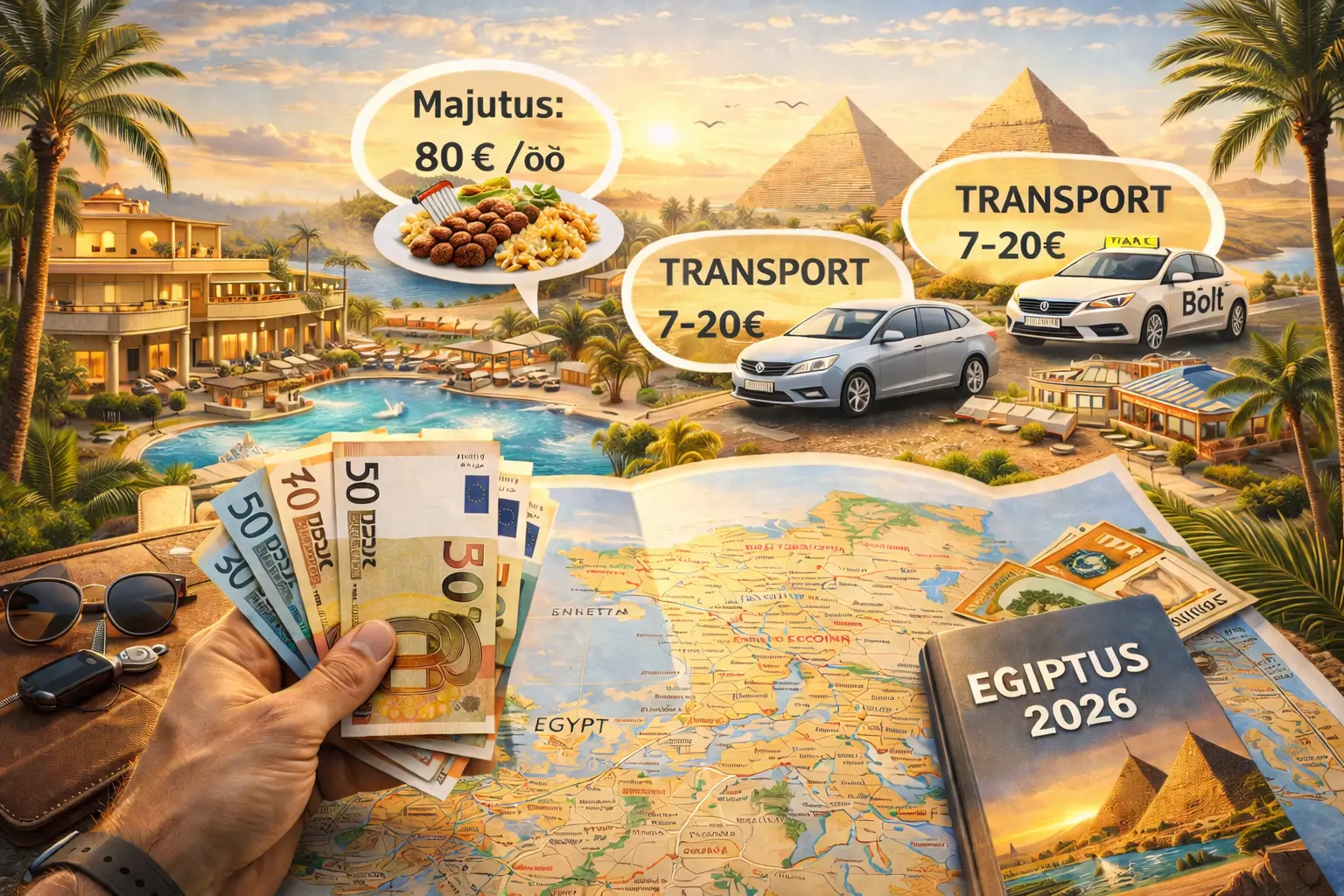 Egiptus hinnad 2026 – majutus, toit ja päevane eelarve