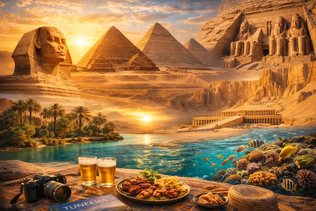 Egiptuse vaatamisväärsused annavad võimaluse tutvuda püramiidide ja Punase merega