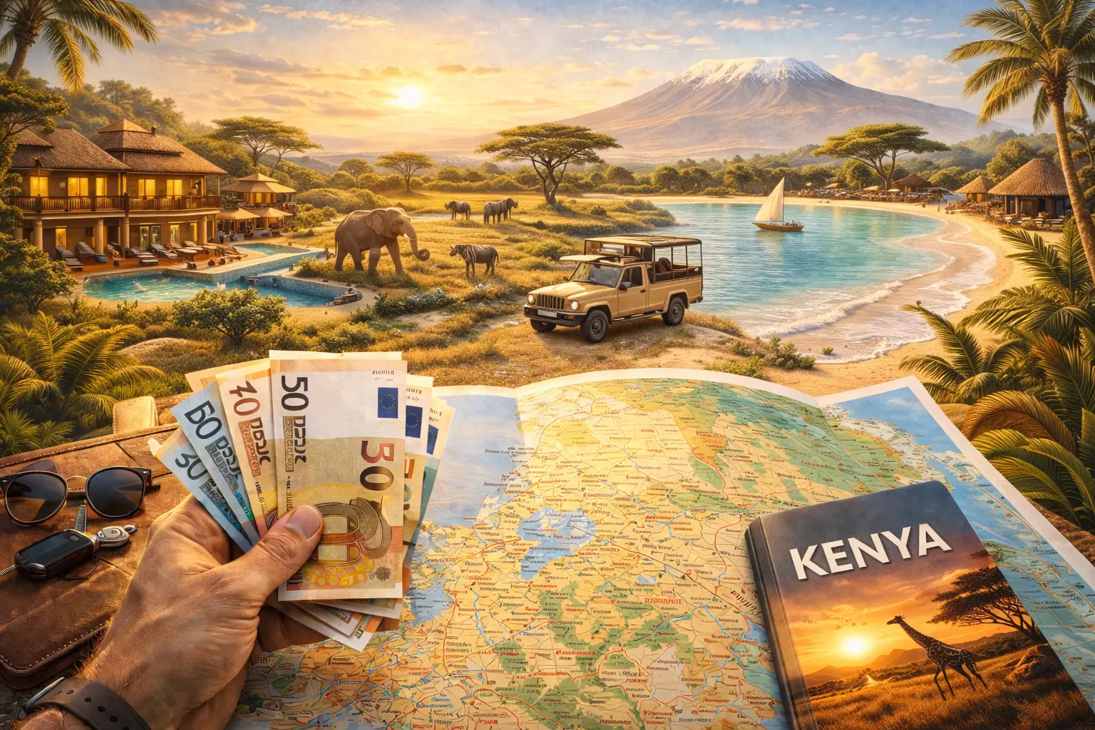 Keenia hinnad võivad sõltuda safari, ranna või puhkuse stiili tõttu
