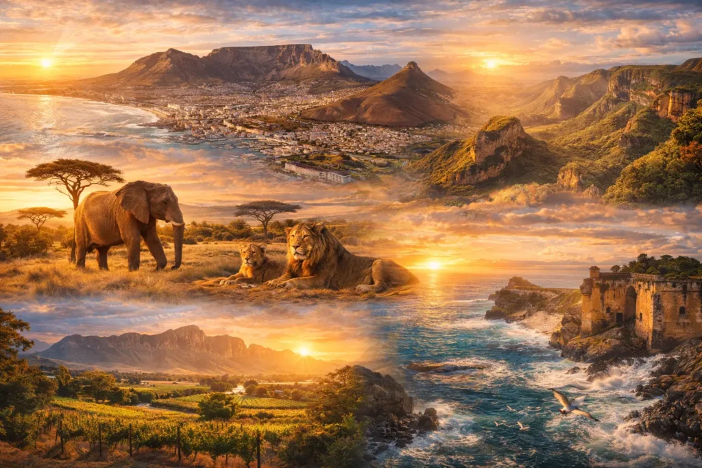 Lõuna-Aafrika Vabariik vaatamisväärsused pakuvad elevantide vaatamist, uhket loodust ning kordumatuid safarisi.