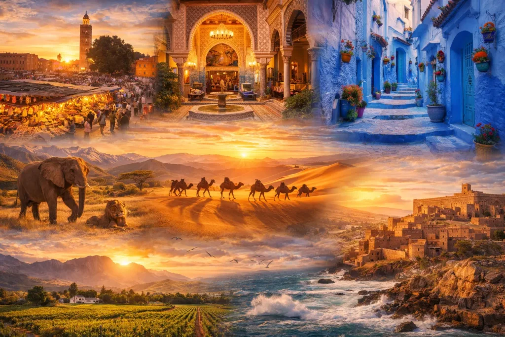 Maroko vaatamisväärsused annavad midagi igale reisijale - olgu selleks kultuur või kõrb.