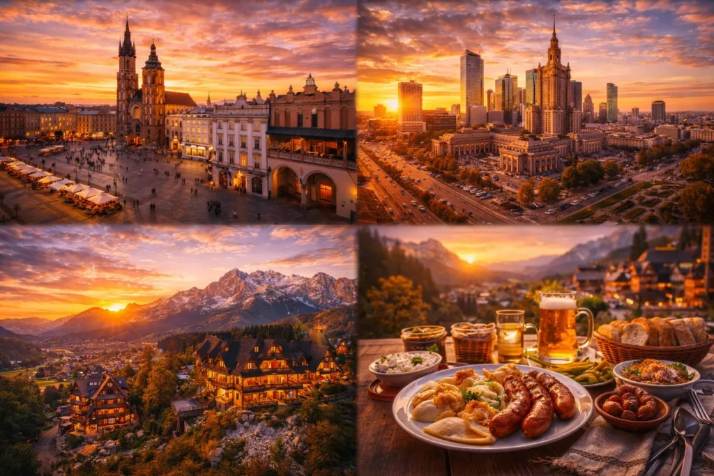 Krakówi vanalinn, Varssavi linnavaated ja kohvikud – Poola igapäevaelu ja hinnatase