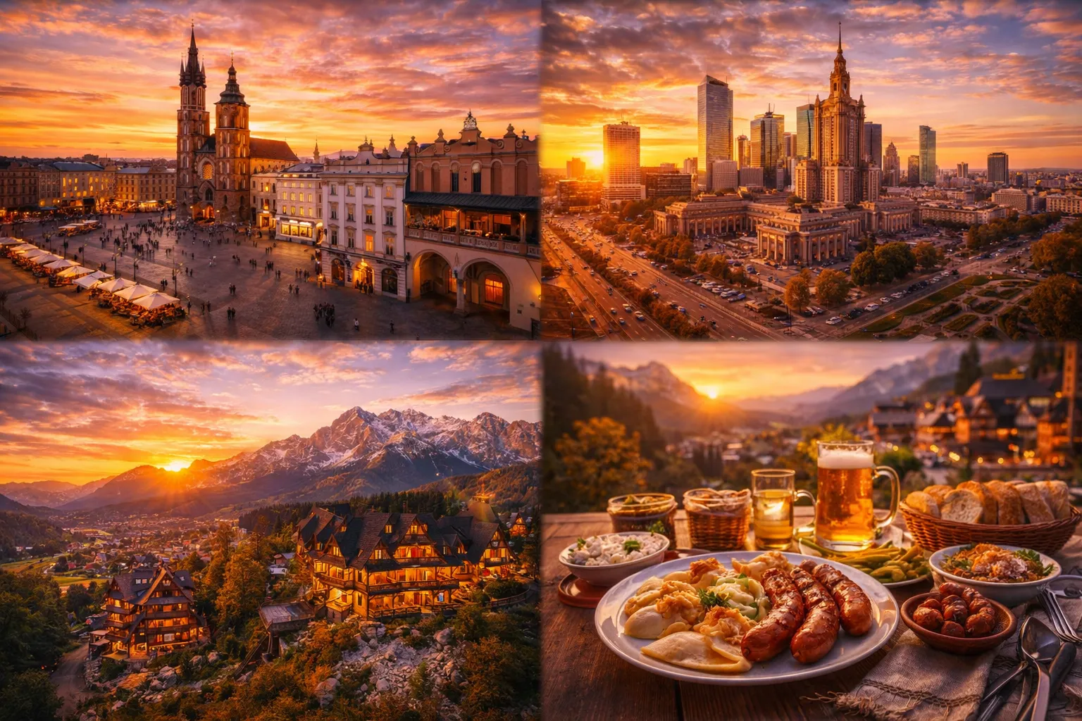 Krakówi vanalinn, Varssavi linnavaated ja kohvikud – Poola igapäevaelu ja hinnatase