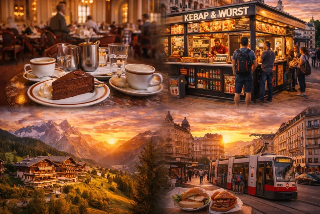 Viini kohvikud, Austria Alpid ja hotellimajutus – näited Austria hindadest ja reisikuludest