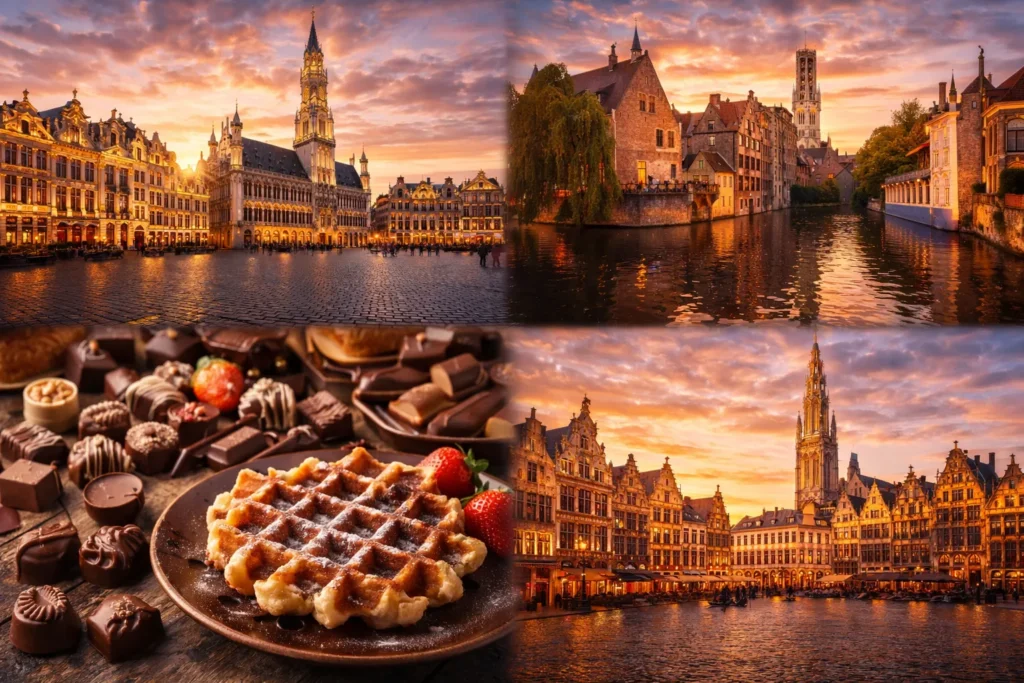 Brüsseli kohvikud, Belgia vahvlid ja linnatänavad – igapäevaelu ja hinnataseme näide