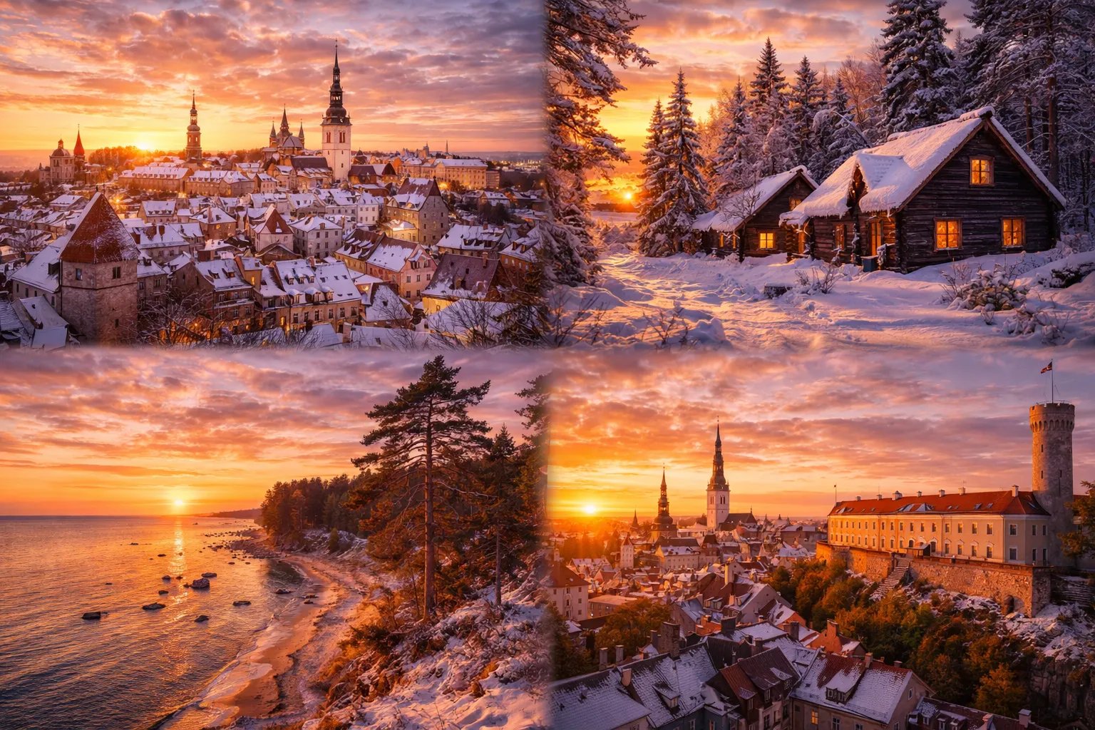 Tallinna vanalinn, kohvikud ja rannikuvaated – Eesti igapäevaelu ja hinnatase