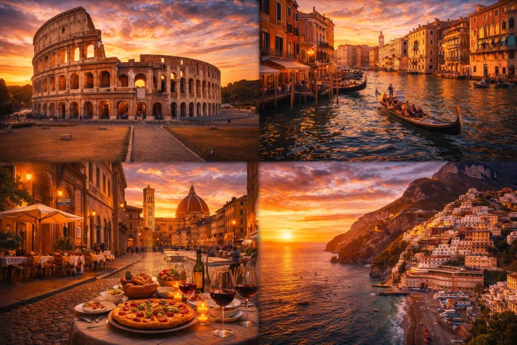 Rooma tänavad, Itaalia toit ja Veneetsia kanalid – Itaalia igapäevaelu ja hinnatase