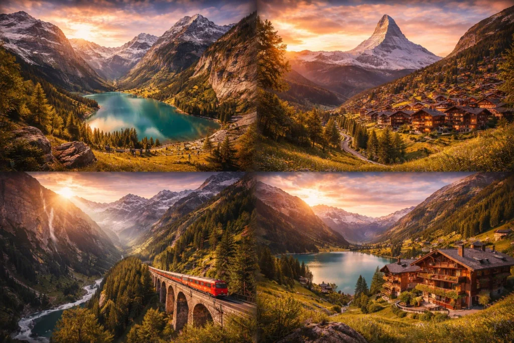 Šveitsi Alpid, rongid ja linnavaated – Šveitsi igapäevaelu ja hinnatase