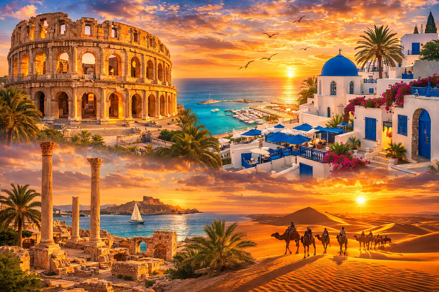 Tuneesia vaatamisväärsused avaldavad muljet nii kogenud reisijatele kui ka esmakordsele külastajale.